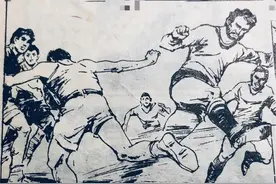 赵宝林八十年代短篇连环画《鹰爪拳》图片