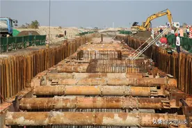 东海岸新城综合管廊项目“五一”迎新节点图片