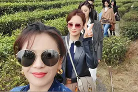 刘涛秦海璐蒋勤勤录制综艺，蒋勤勤自拍撞脸孙俪，几位嘉宾变闺蜜图片