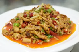 教你爽口美味的脆爆鸭肠，营养好吃超下饭，香到让人停不下筷子图片