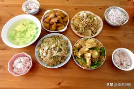 晒晒我家这7天的午餐，每天都是3菜1汤1主食，荤素搭配，营养健康图片