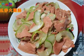 黄瓜和火腿肠这样做，喷香可口，好吃的家常菜美食图片