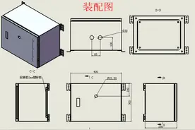 一个简单AE电箱钣金图纸，拿走就用图片