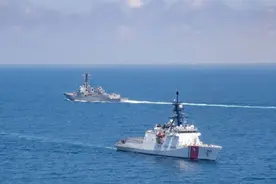美国军舰又来挑衅，中国海军、中国海警全程跟踪警戒图片