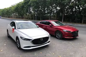 14.6万拿下昂克赛拉1.5L质型版，遇红色阿特兹，两人停车研究很久图片