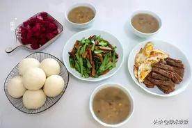 晒一晒我家周末早餐，食材丰富营养足，好做好吃，全家喜欢图片