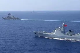 美国军舰擅闯西沙，我海空军全程监视！发言人的表述有微妙之处图片