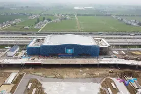 宝应：高铁站及综合客运枢纽建设进入冲刺阶段图片