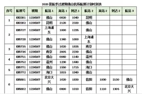 佛山机场将恢复至北京大兴、河南信阳航线图片