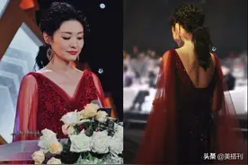 52岁周涛上演“美背杀”，穿红裙扎马尾，气质绝佳身材管理满分图片
