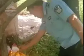 愤怒！杂草丛中的蛇皮袋里，竟然装着一个男婴图片