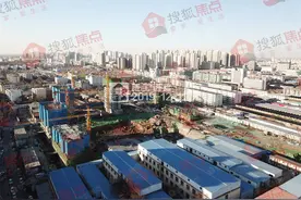 沧州老城区悦隽时代项目最新施工进度航拍图图片