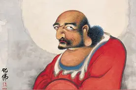 专画佛像，取名化佛。一生画佛超千副，绘前必先焚香净手图片
