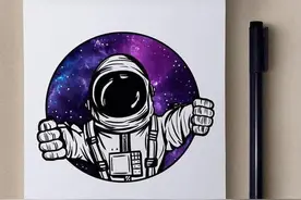 简笔画 | 一组星空的创意插画图片
