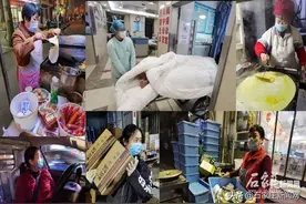 夜幕下的不平凡 镜头记录辛勤工作的她们图片