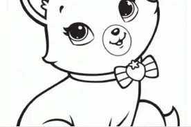 可爱腻腻的猫咪简笔画图图片