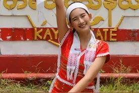 这是缅甸克伦新年，不少缅甸美女晒出美照图片