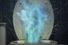 冲马桶一定要盖马桶盖！实验告诉你，冲马桶不盖马桶盖风险有多大图片