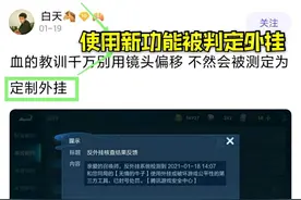 王者新功能成为定制外挂？玩家自述使用后被封三个月，还不能解封图片