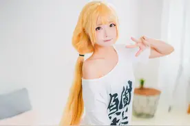 萌萌哒的合法萝莉COS，双叶杏好像睡累了呢？萌萌的爱了！图片