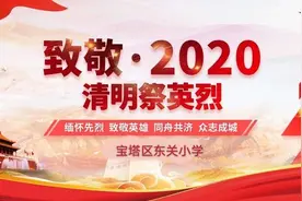 “致敬·2020 清明祭英烈”——延安市宝塔区东关小学清明节网上祭英烈活动图片