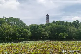 龟峰山上灵龟塔，矗立于西江之畔，这里还有一个美丽的传说图片