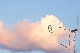 在白云上涂鸦，美术学生的云朵绘画，简单的创意变得更有趣图片