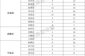 2021年甘肃省三支一扶各市州指标人数图片
