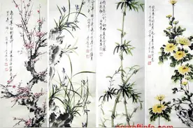 “花中四君子~菊”木棉宝宝奉上“水粉画~菊花”作品图片