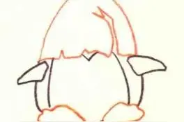 每天学一幅简笔画--企鹅色铅笔简笔画画法步骤图片