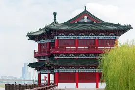 王勃看到野鸭子扑食飞蛾，写下落霞与孤鹜齐飞，秋水共长天一色图片