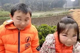 “熊孩子”兄妹捅马蜂窝，蜇得爸妈认不出，网友：不该笑但忍不住图片