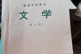 一九五六年的初中文学课本图片