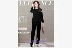 2020秋季新款时尚金丝绒套装图片