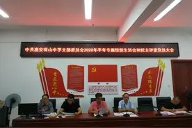 惠安荷山中学党支部召开2020年上半年专题组织生活会和民主评议党员大会图片