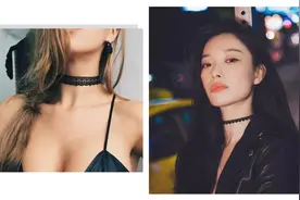 什么？现在的女生都喜欢戴“狗链”出门？图片