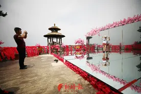 多地“天空之镜”翻车，济南龙门山也有一处，济报记者实探图片