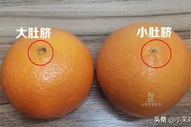 买橙子，“大肚脐”和“小肚脐”差别大，记住3点挑到好吃的橙子图片