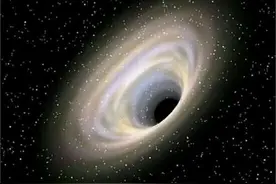 2.15亿光年外，一颗恒星被大质量黑洞吞噬，场面壮观图片