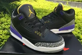 乔丹送给科比的退役球鞋有望市售！AJ3“湖人紫”发售日期泄露！图片