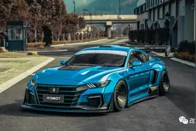 国内首套黎明宽体上身的福特Mustang，换宽体比换衣服还快图片