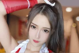 腐团儿又发自拍，再次COS不知火舞，和冯提莫张琪格相比天差地别图片