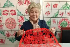 陕西榆林靖边张海珍女士剪纸作品赏析图片