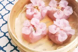 水晶花朵蒸饺，这么好看高颜值的蒸饺你见过吗？简单易学哦图片
