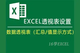 数据透视表（汇总/值显示方式）图片
