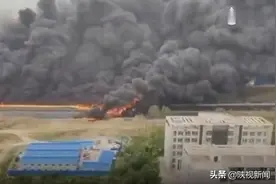 #连霍高速三门峡段油罐车爆炸#现场浓烟弥漫数公里 两人死亡图片