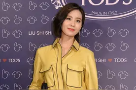 刘诗诗，绿色衣服很漂亮图片