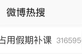“教育部不建议占用假期补课”上热搜！网友回复扎心了……图片