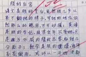 小学生作文《朕的后宫》成功出圈，老师：小心我让你母后断你WiFi图片