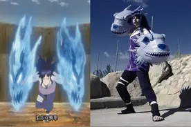 《火影忍者》COS：柔步双狮拳，女扮男装的宁次，井野我抱走了图片